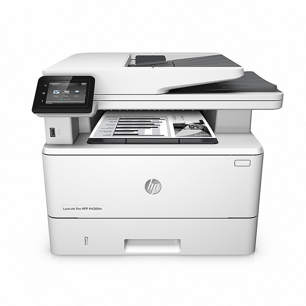 HP LaserJet Pro MFP M426fdn S/W-Laserdrucker Scanner Kopierer Fax LAN