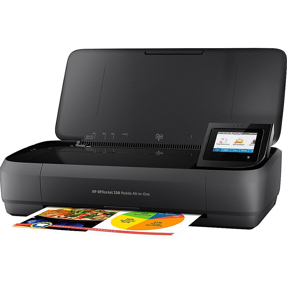 HP OfficeJet 250 Mobiler Drucker Scanner Kopierer WLAN