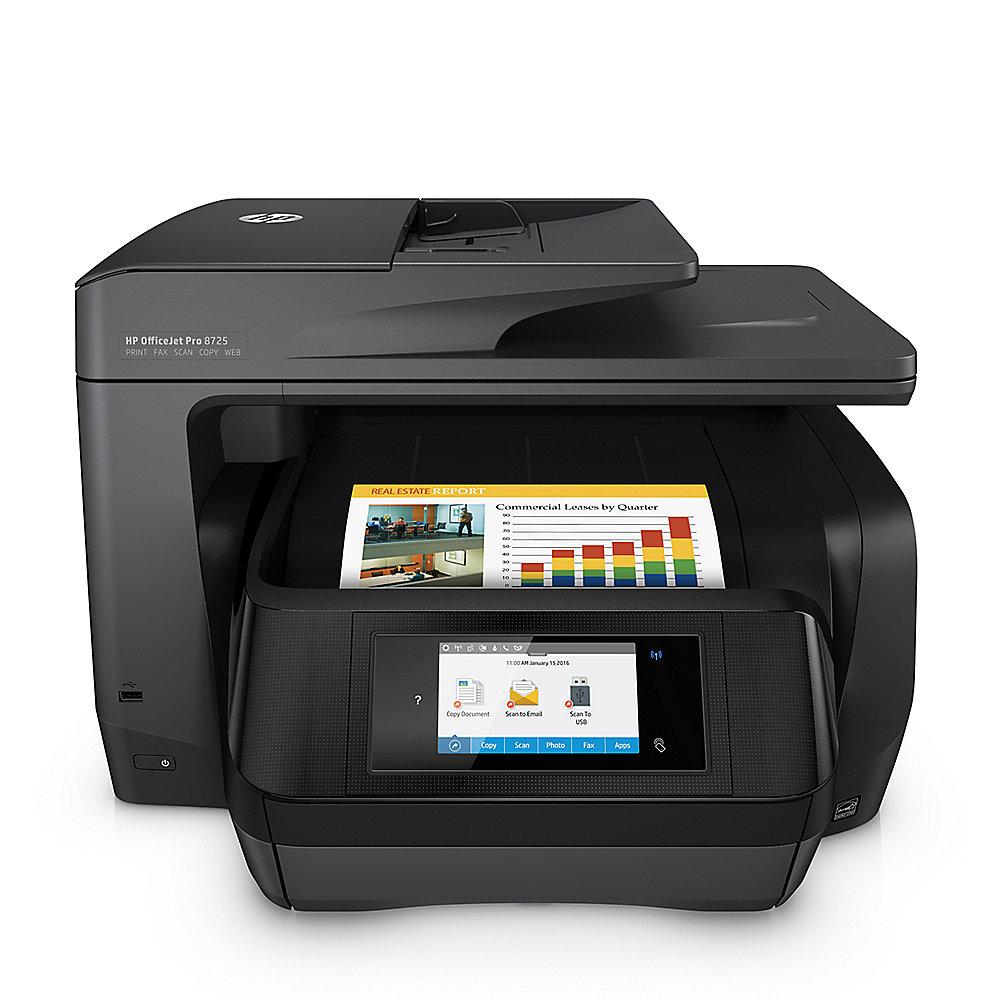 HP OfficeJet Pro 8725 Multifunktionsdrucker Scanner Kopierer Fax WLAN LAN