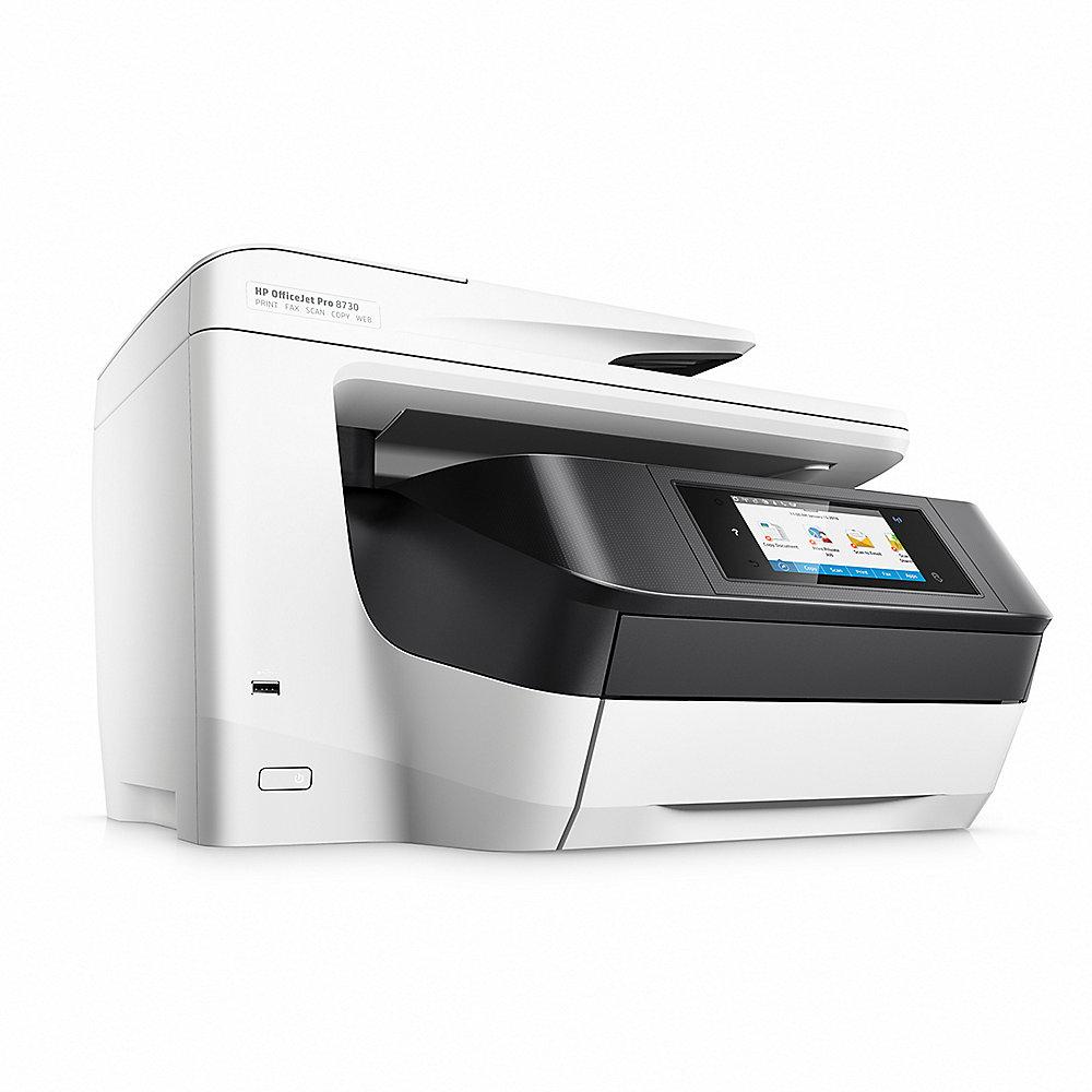 HP OfficeJet Pro 8730 Multifunktionsdrucker Scanner Kopierer Fax LAN WLAN NFC, HP, OfficeJet, Pro, 8730, Multifunktionsdrucker, Scanner, Kopierer, Fax, LAN, WLAN, NFC