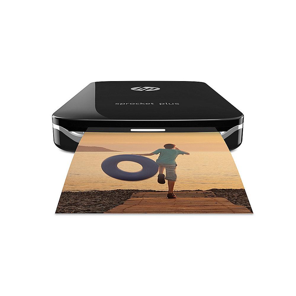 HP Sprocket Plus mobiler Fotodrucker Schwarz