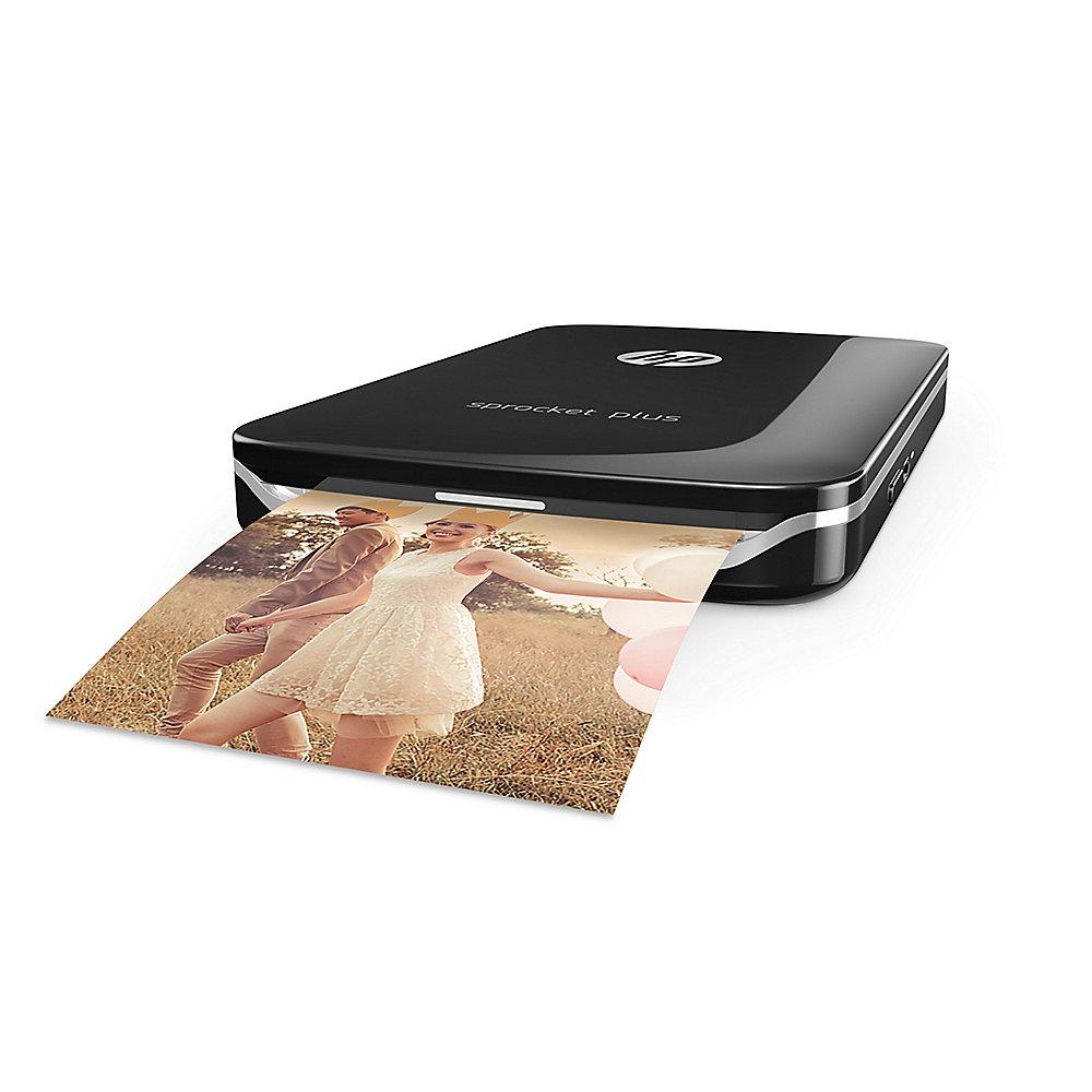 HP Sprocket Plus mobiler Fotodrucker Schwarz, HP, Sprocket, Plus, mobiler, Fotodrucker, Schwarz