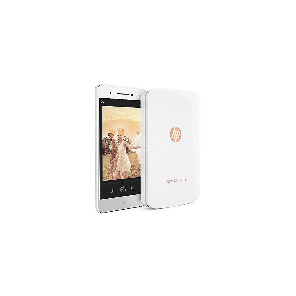 HP Sprocket Plus mobiler Fotodrucker Weiß