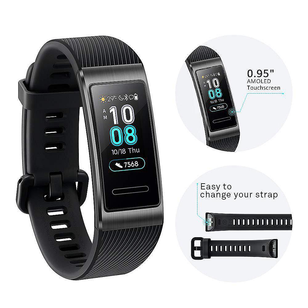 Huawei Band 3 Pro Fitness Tracker schwarz, Huawei, Band, 3, Pro, Fitness, Tracker, schwarz