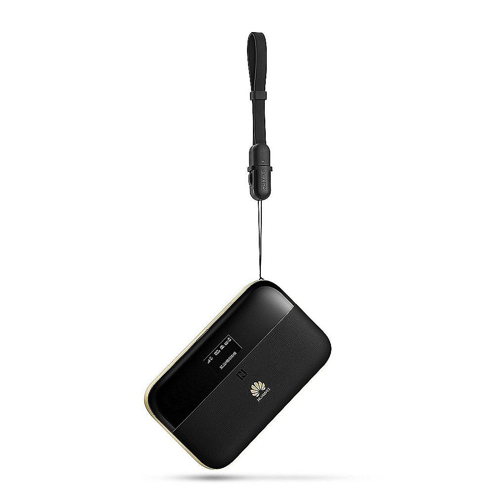 Huawei E5885 Mobiler 4G LTE zu WLAN Hotspot Powerbankfunktion schwarz/gold