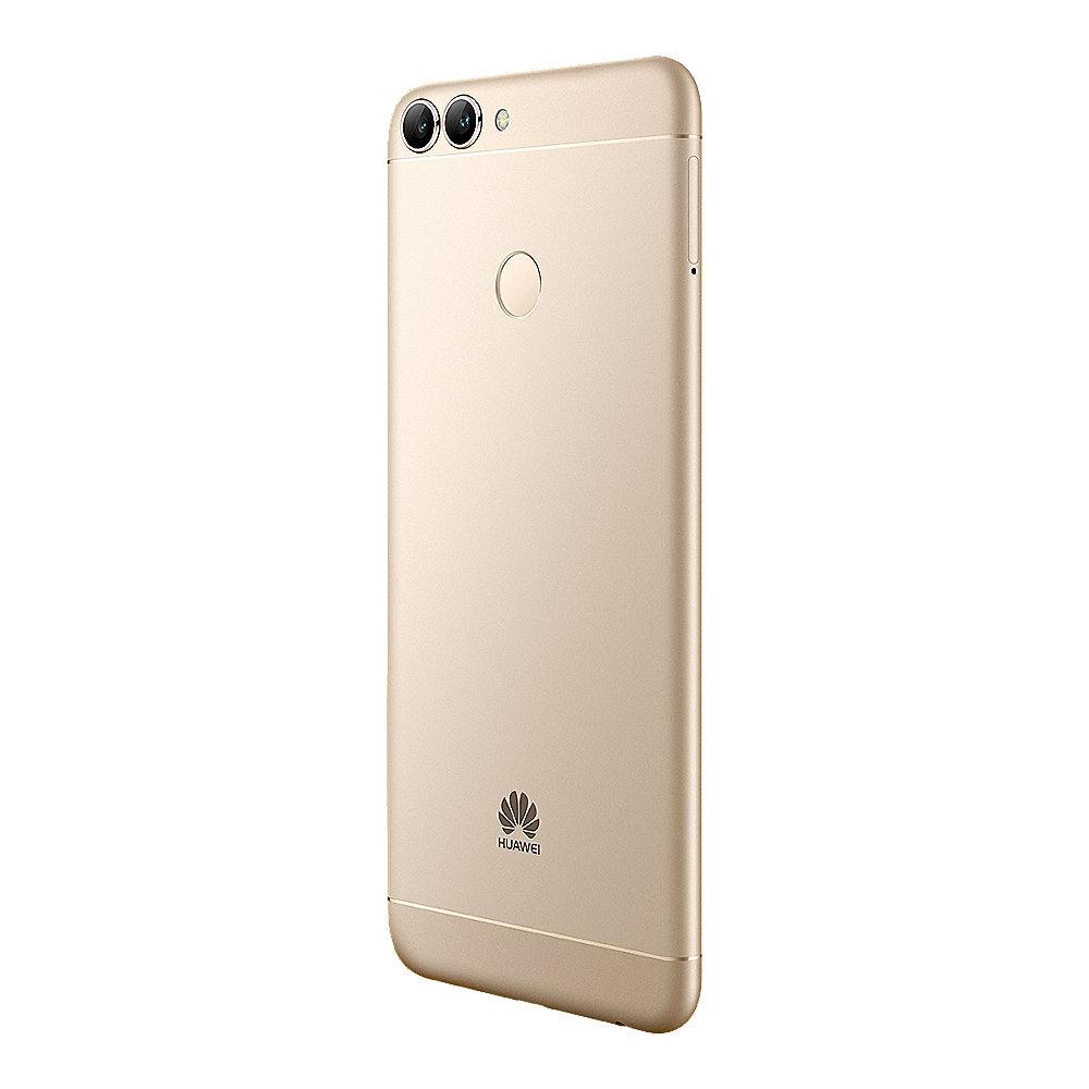 HUAWEI P smart Dual-SIM gold Android 8.0 Smartphone mit Dual-Kamera