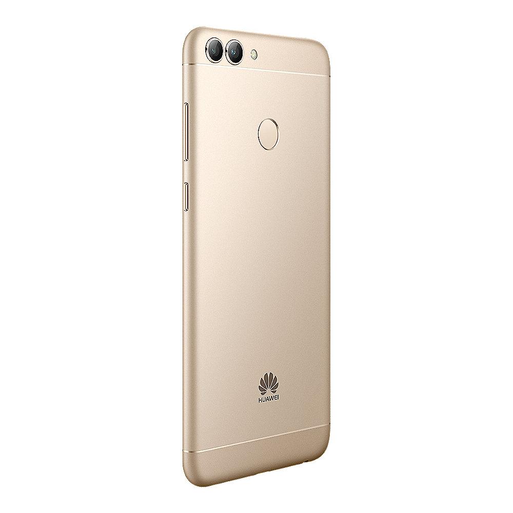 HUAWEI P smart Dual-SIM gold Android 8.0 Smartphone mit Dual-Kamera