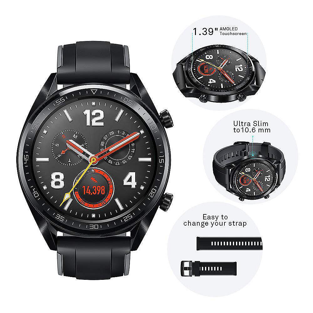 Huawei Watch GT Smartwatch schwarz