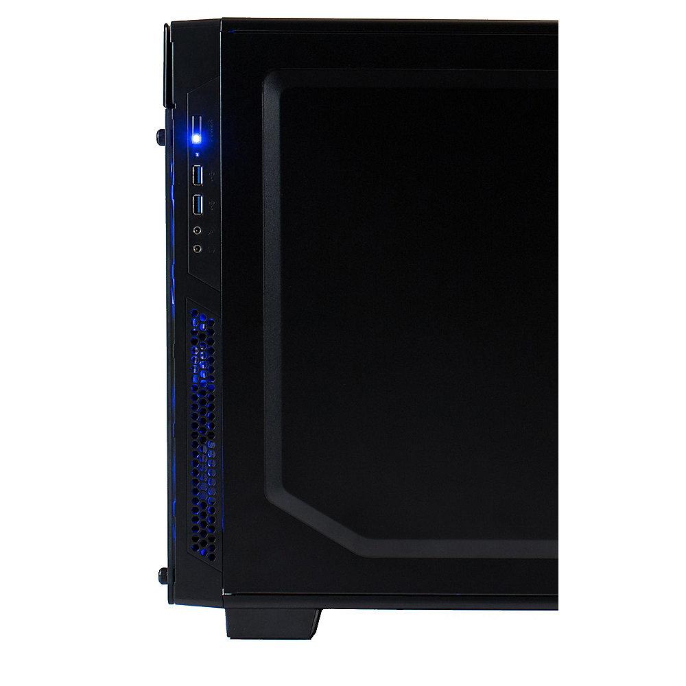 Hyrican Striker PC blue 5869 i5-8400 8GB 1TB 120GB SSD GTX 1050Ti Win 10