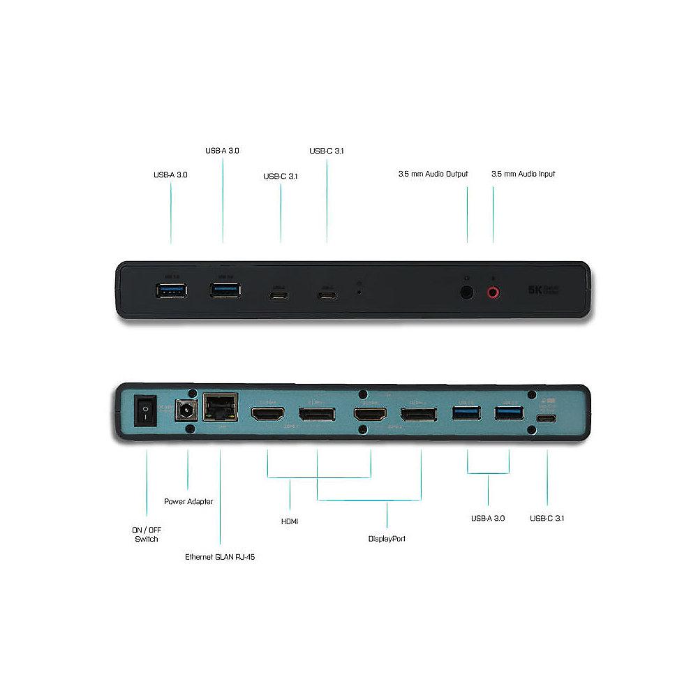 i-tec CADUA4KDOCKPDL USB-C 5K Universal Dual Docking Station