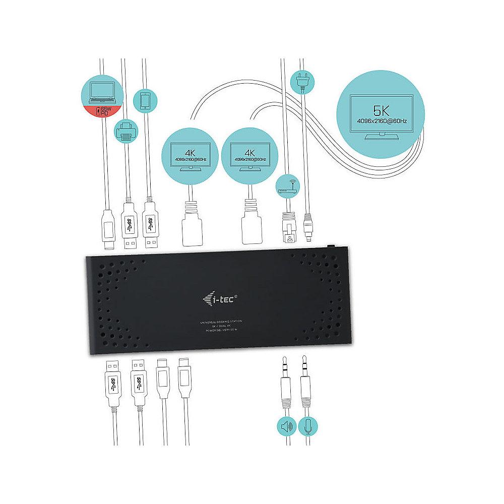 i-tec CADUA4KDOCKPDL USB-C 5K Universal Dual Docking Station