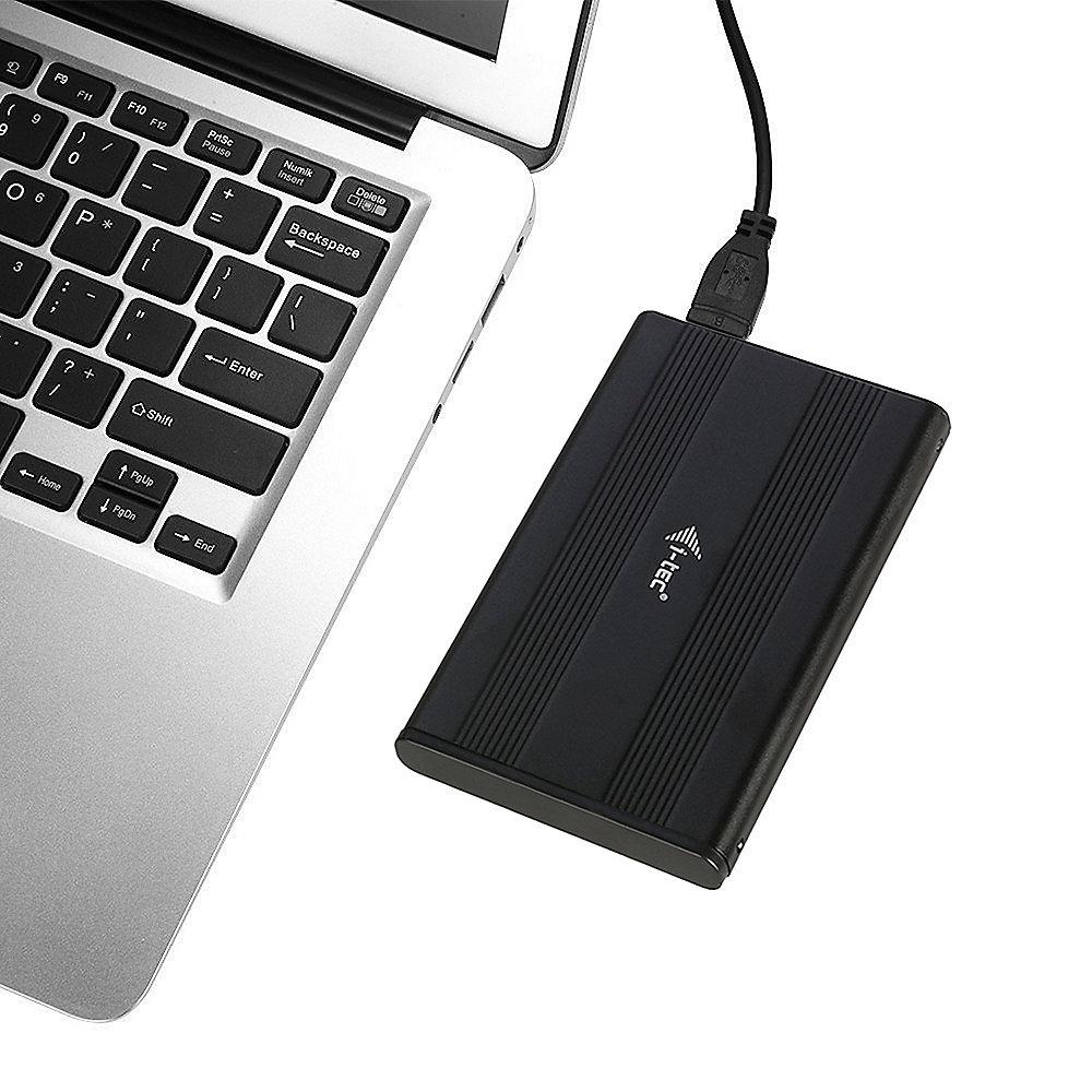 i-tec Mysafe Advance 2,5" USB 3.0 HDD/SATA Gehäuse Aluminium schwarz