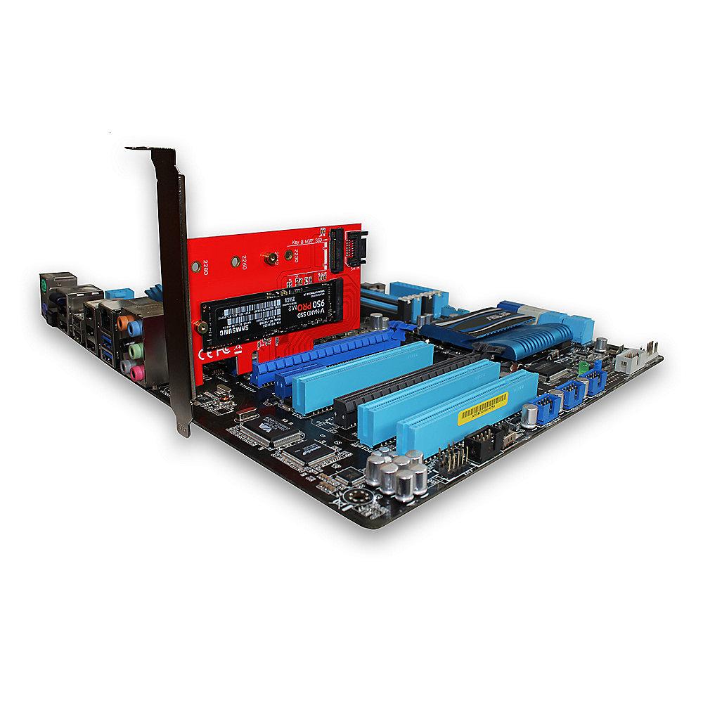 i-tec PCE2M2 PCI-E 2x M.2 Karte