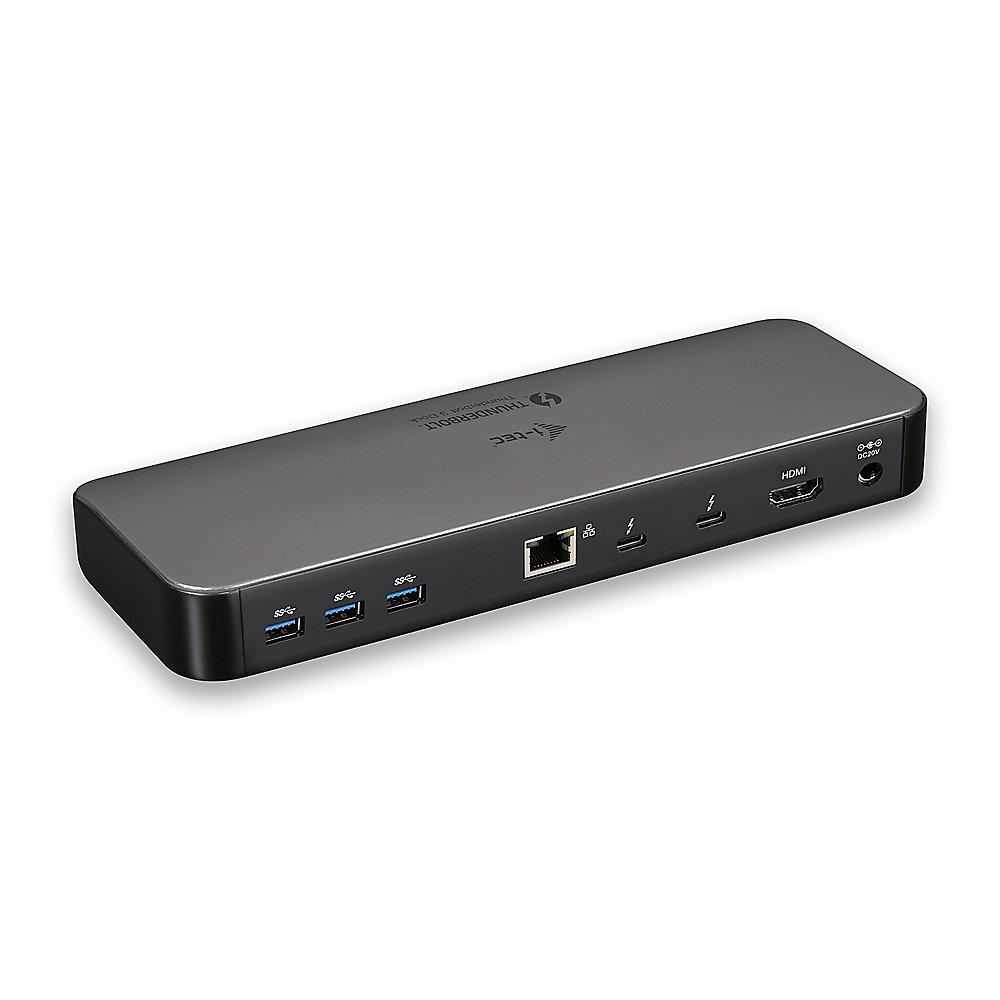 i-tec Thunderbolt 3 Metal Dual 4K Docking Station, i-tec, Thunderbolt, 3, Metal, Dual, 4K, Docking, Station