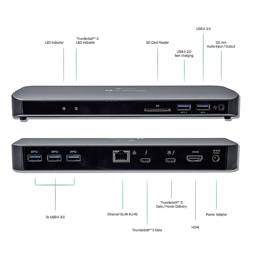 i-tec Thunderbolt 3 Metal Dual 4K Docking Station