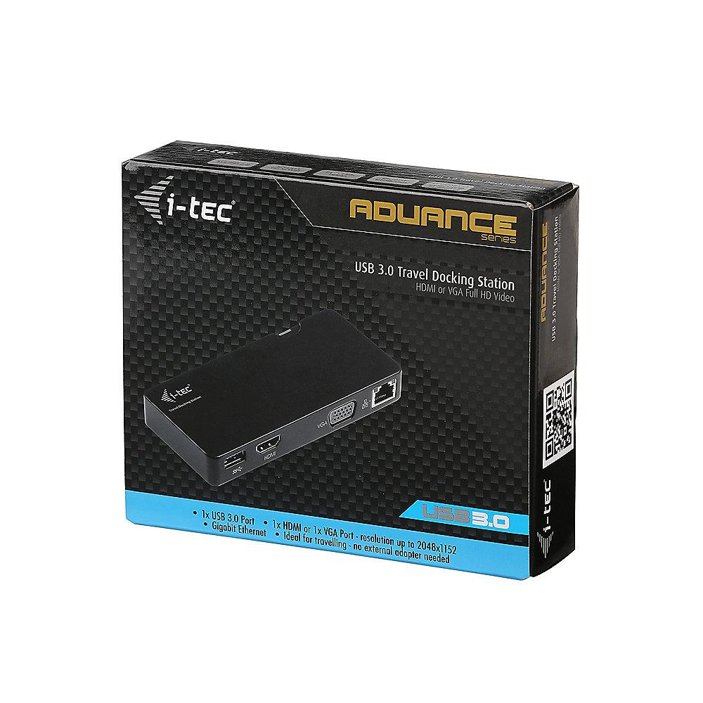 i-tec USB 3.0 Travel Docking Station Advance (VGA, HDMI, USB3.0, Gb-LAN)