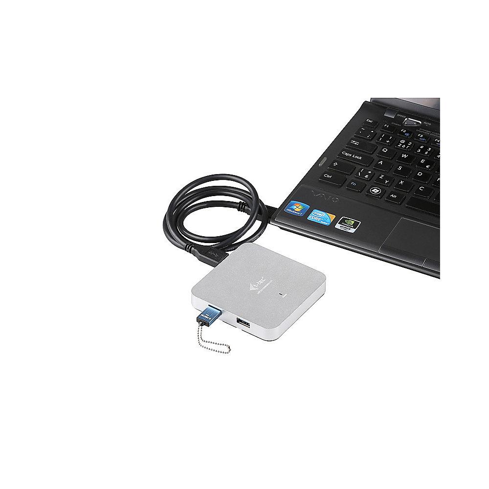 i-tec USB HUB 4 port USB 3.0 Metall aktiv