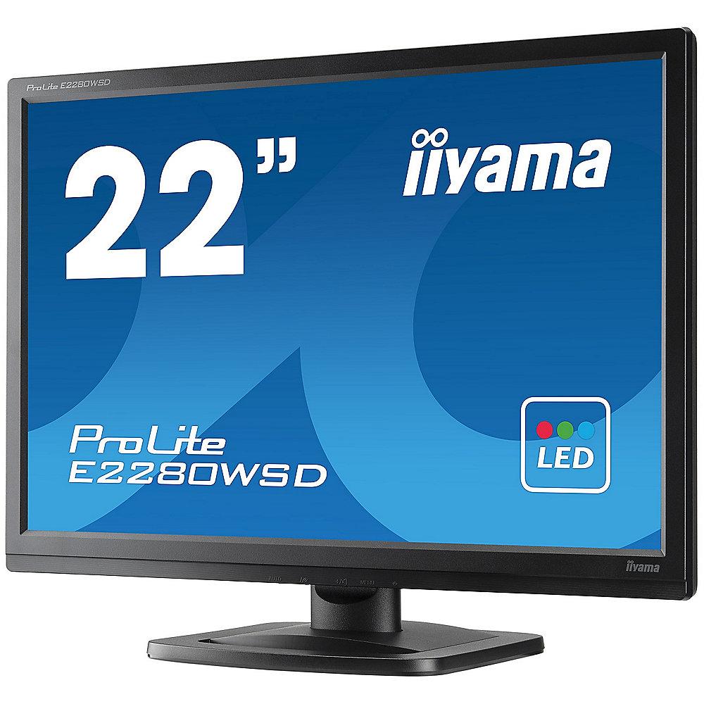 iiyama ProLite E2280WSD-B1 55,9cm/ 22" 16:10 Monitor