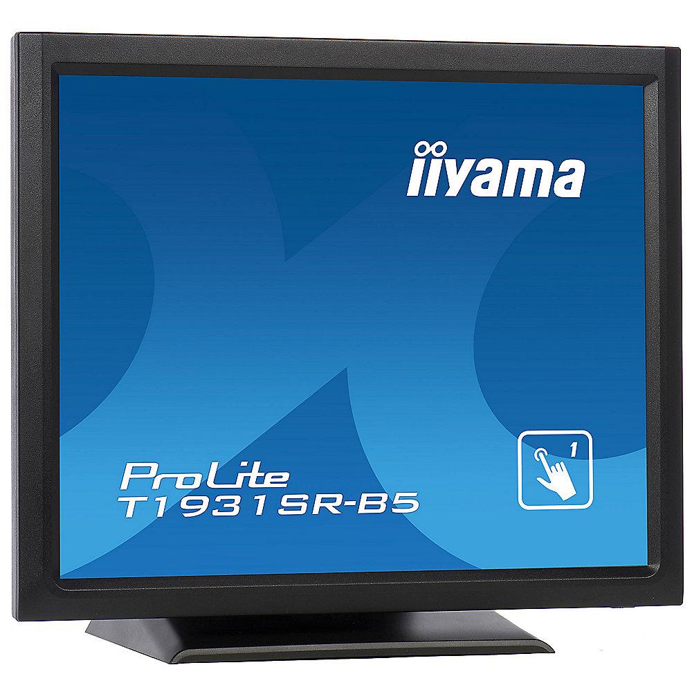 iiyama ProLite T1931SR-B5 48cm (19") Touch-Monitor 5:4 VGA/DP/HDMI 5ms LS