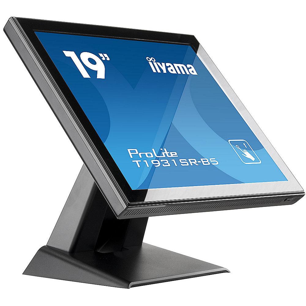 iiyama ProLite T1931SR-B5 48cm (19") Touch-Monitor 5:4 VGA/DP/HDMI 5ms LS