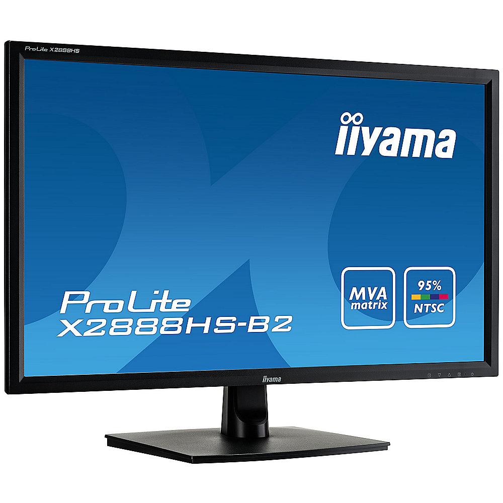 iiyama ProLite X2888HS-B2 71,1cm (28") 16:9 FHD DVI/DP/VGA/HDMI/MHL 5ms LS