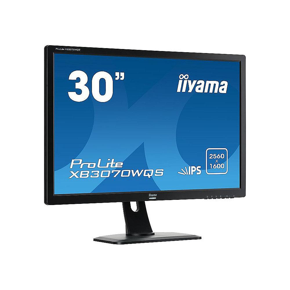 iiyama ProLite XB3070WQS-B1 76,2 cm (30") 16:10 WQXGA VGA/DVI/HDMI 5ms IPS