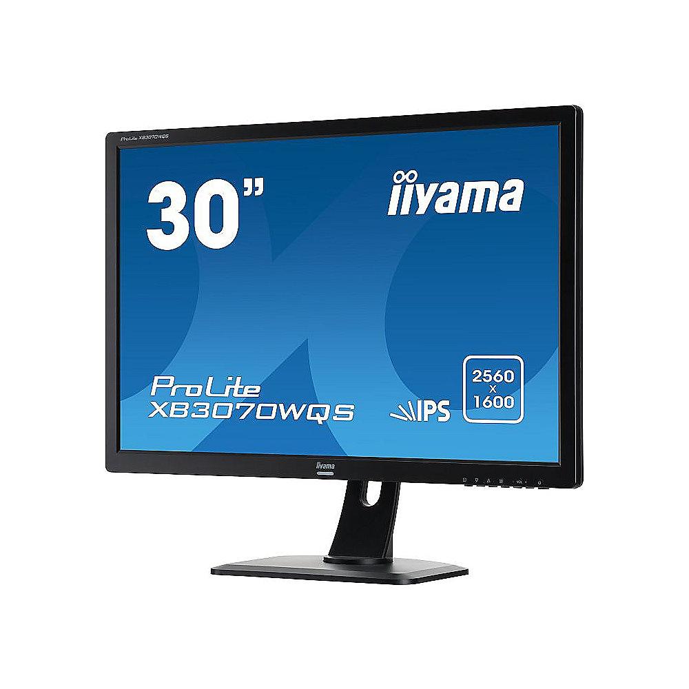 iiyama ProLite XB3070WQS-B1 76,2 cm (30") 16:10 WQXGA VGA/DVI/HDMI 5ms IPS