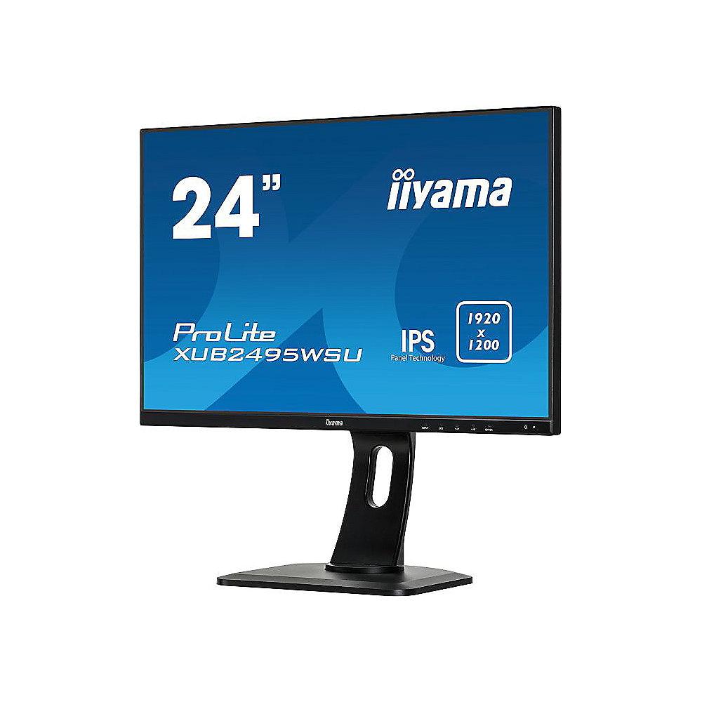 iiyama ProLite XUB2495WSU-B1 61cm (24") WUXGA Office-Monitor IPS HDMI/DP Pivot