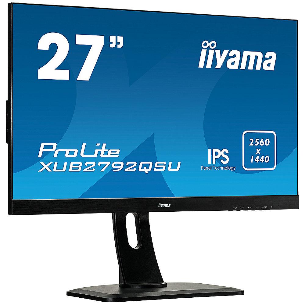 iiyama ProLite XUB2792QSU-B1 68,6m / 27" 16:9 WQHD DP/DVI/HDMI 5ms IPS LED