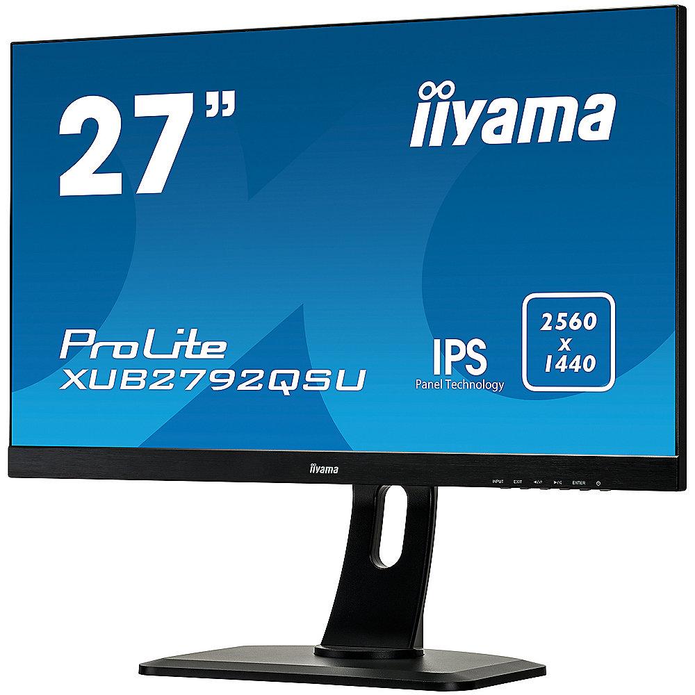 iiyama ProLite XUB2792QSU-B1 68,6m / 27" 16:9 WQHD DP/DVI/HDMI 5ms IPS LED