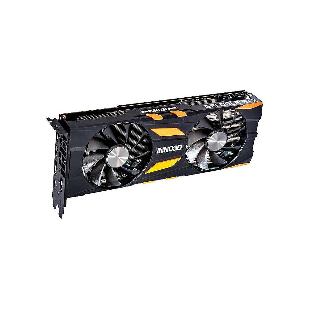 INNO3D GeForce RTX 2070 X2 OC 8GB GDDR6 Grafikkarte 3xDP/HDMI/USB-C, INNO3D, GeForce, RTX, 2070, X2, OC, 8GB, GDDR6, Grafikkarte, 3xDP/HDMI/USB-C