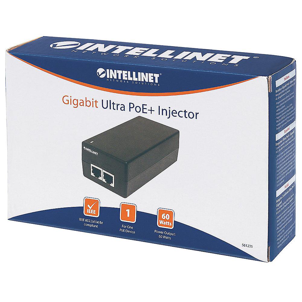 Intellinet 1-Port Gigabit Ultra PoE  Injektor 60W