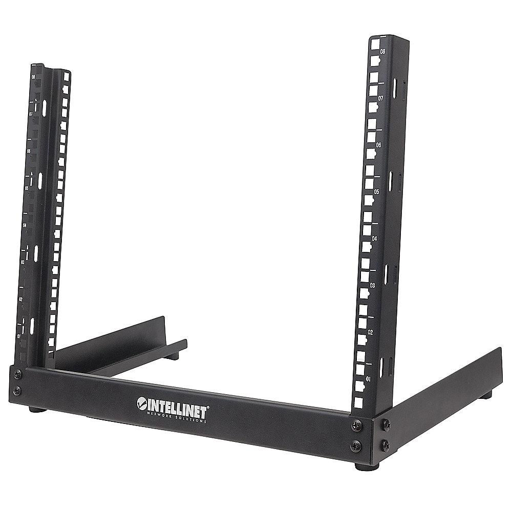 Intellinet 19" 2-Pfosten Desktop Laborgestell 12 HE FP schwarz