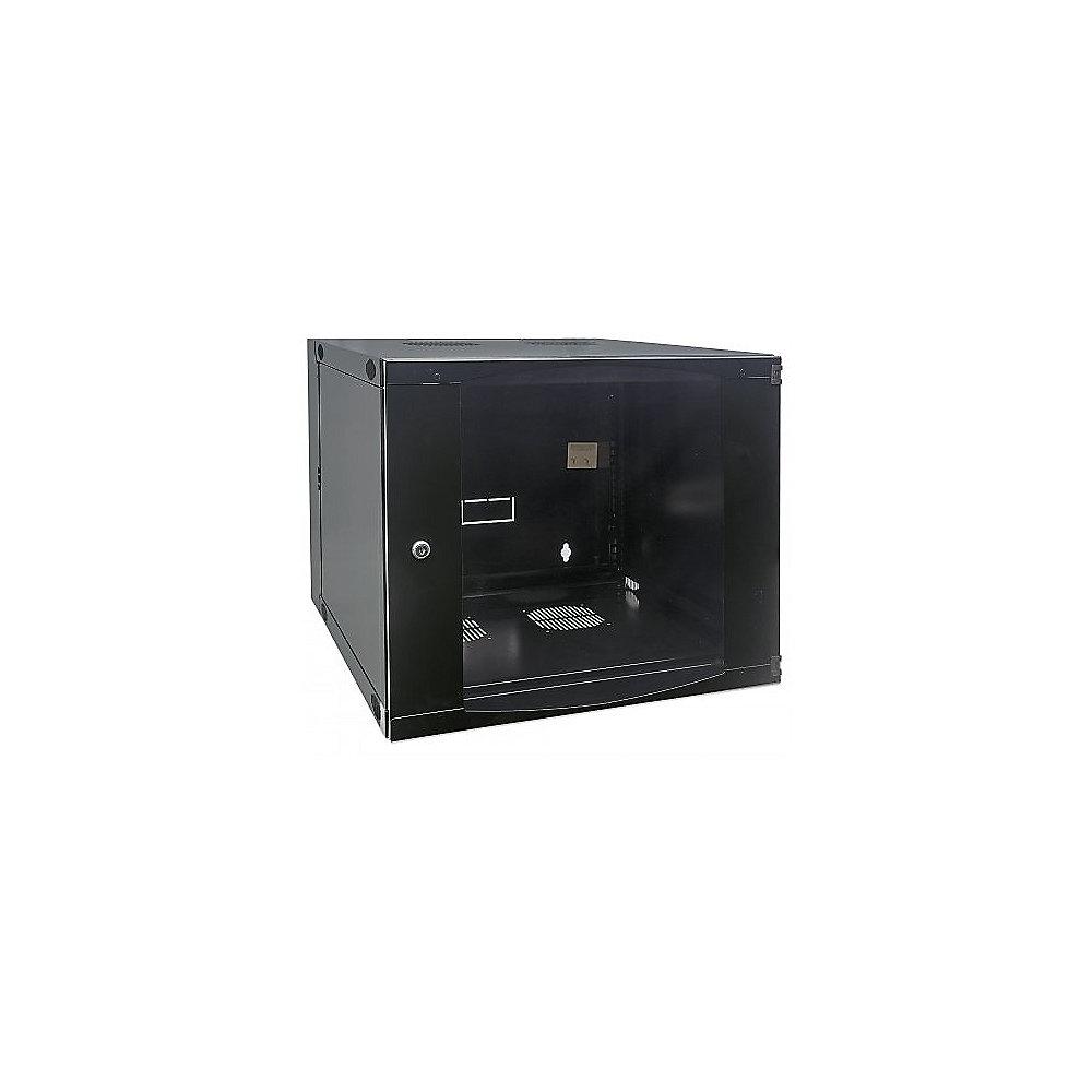 Intellinet 19" Wandverteiler 327 (H) x 540 (B) x 450 (T) mm 6HE Flatpack schwarz