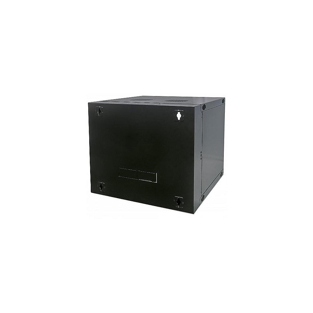 Intellinet 19" Wandverteiler 327 (H) x 540 (B) x 450 (T) mm 6HE Flatpack schwarz