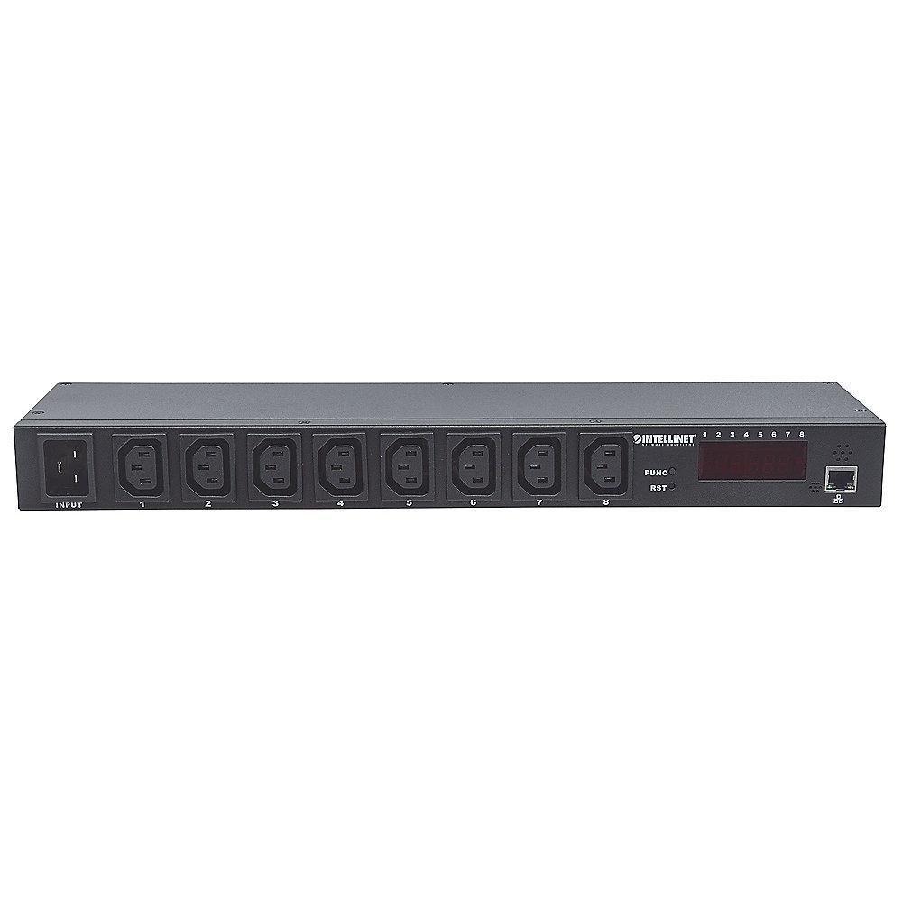Intellinet 19 Zoll 8-fach IP Steckdosenleiste mit C13 Bu. Smart PDU 1HE