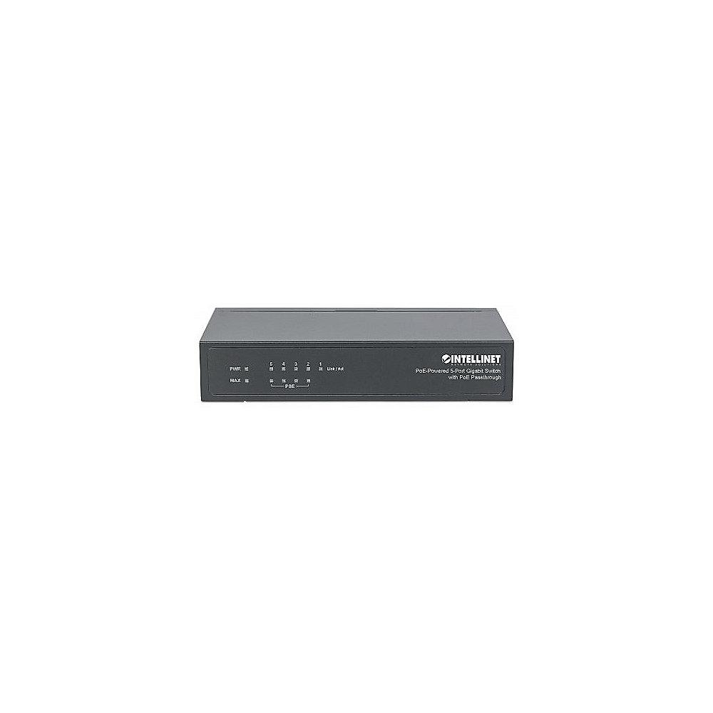 Intellinet 5-Port PoE  Gigabit Switch mit PoE Passthrough 26W