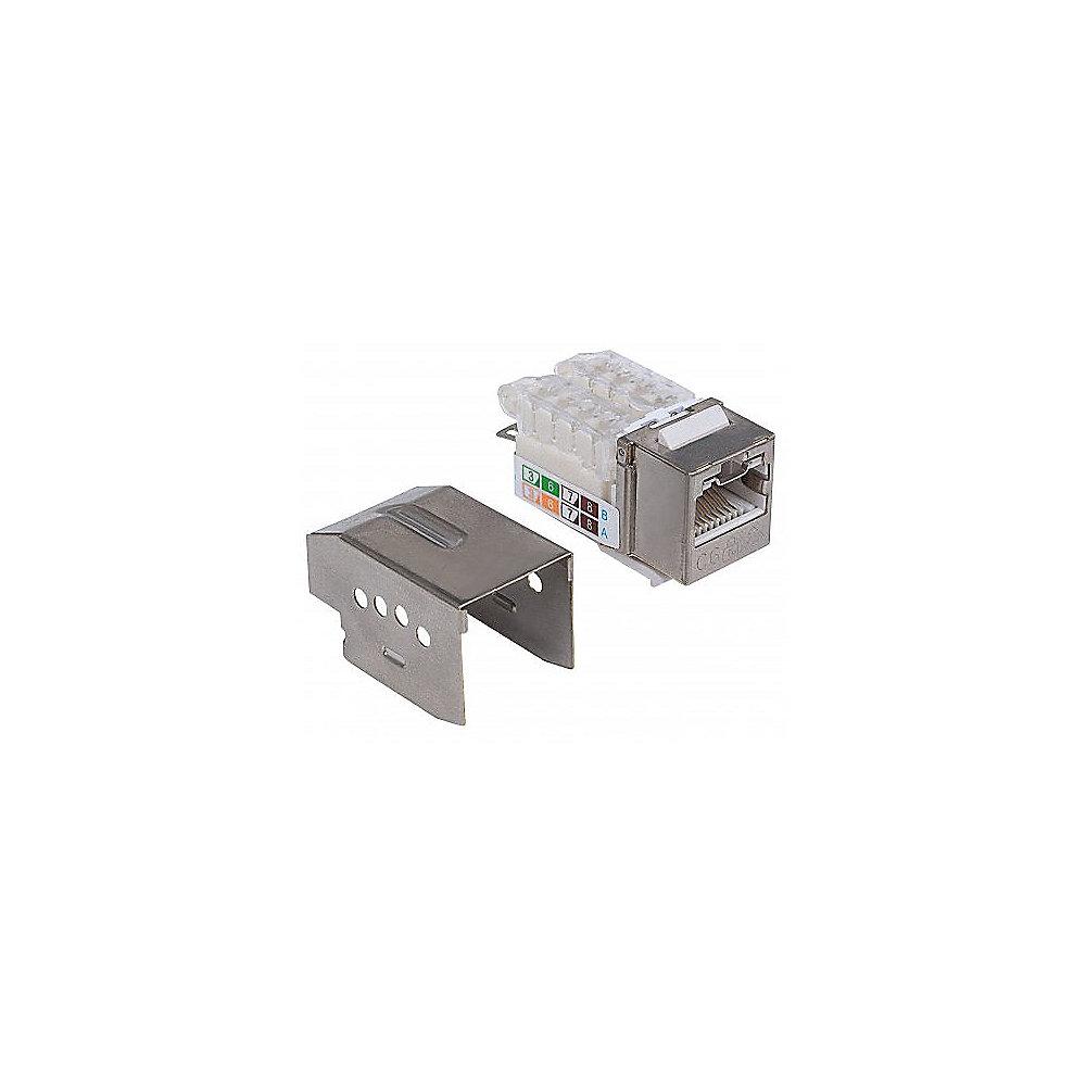 Intellinet Abschließbare Cat6 Modularbuchse geschirmt FTP Metallgehäuse