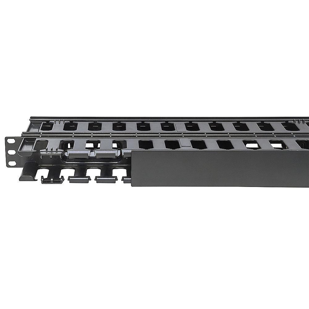 Intellinet Kabelmanagement 19" Schränke 1HE doppelseitig mit Abdeckung schwarz