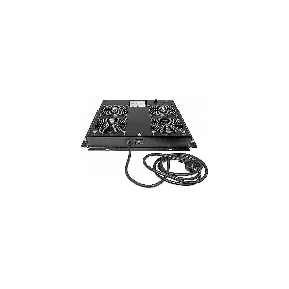 Intellinet Kühleinheit 4 Lüfter für 19" Racks Deckenmontage schwarz