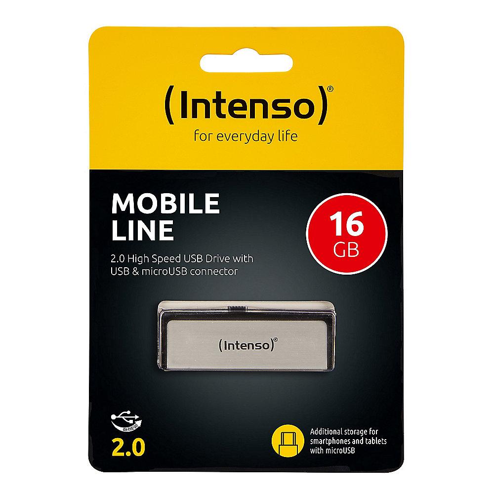 Intenso 16GB Mobile Line USB 2.0 Stick USB & MicroUSB