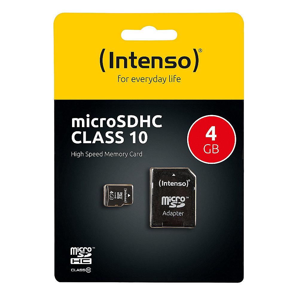 Intenso 4 GB microSDHC Speicherkarte (40 MB/s, Class 10)