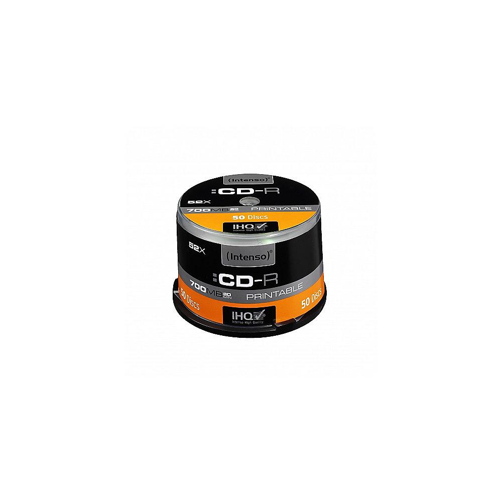 Intenso 52x CD-R Printable 80Min 700MB 50er Spindel, Intenso, 52x, CD-R, Printable, 80Min, 700MB, 50er, Spindel