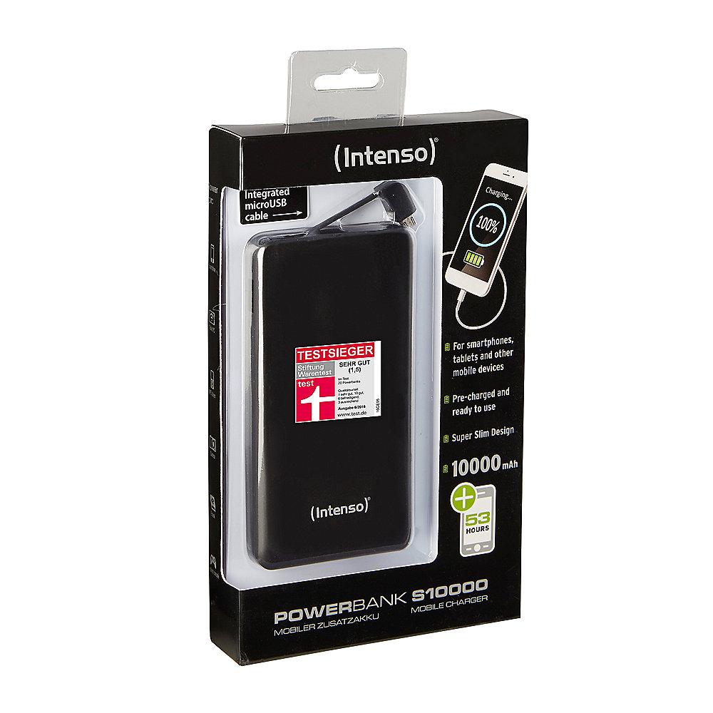 Intenso mobiles Ladegerät Powerbank Slim 10.000 mAh schwarz