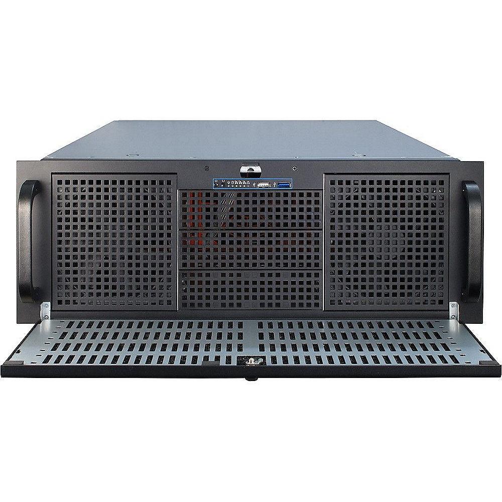 InterTech IPC 4U-4129-N 19" Rack Chassis Schwarz 4HE