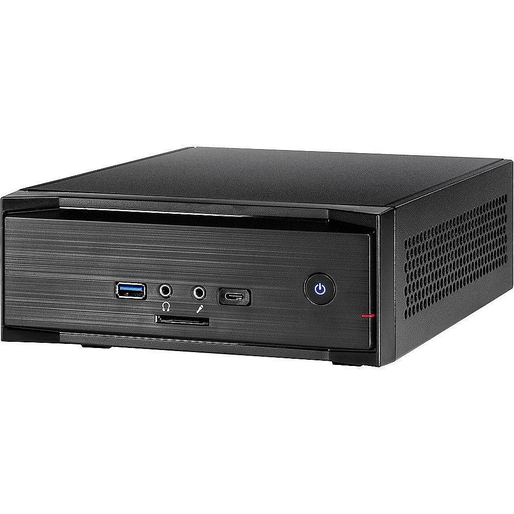 InterTech MW-01 Gehäuse Mini-ITX, schwarz, Cardreader