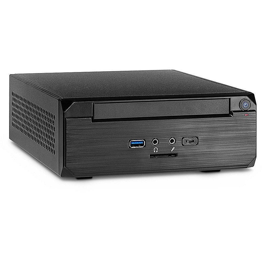 InterTech MW-02 Gehäuse Mini-ITX, schwarz, Cardreader