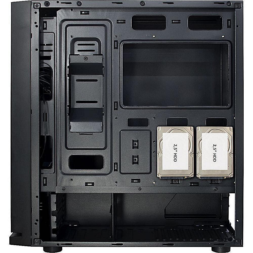 InterTech W-III RGB Midi Tower ATX Gaming Gehäuse Seitenfenster, InterTech, W-III, RGB, Midi, Tower, ATX, Gaming, Gehäuse, Seitenfenster