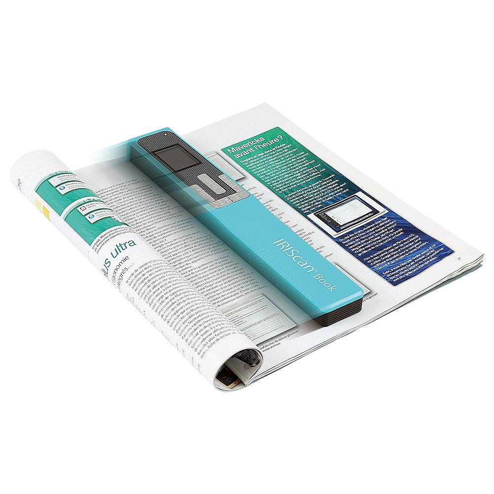 IRIS IRIScan Book 5 türkis kabelloser Scanner mit LCD-Farbdisplay USB, IRIS, IRIScan, Book, 5, türkis, kabelloser, Scanner, LCD-Farbdisplay, USB