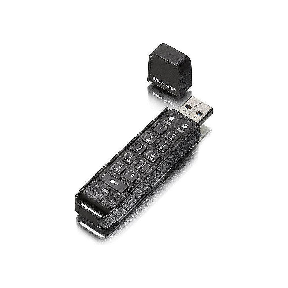 iStorage datAshur Personal2 USB3.0 Flash Drive 8GB Stick mit PIN-Schutz schwarz, iStorage, datAshur, Personal2, USB3.0, Flash, Drive, 8GB, Stick, PIN-Schutz, schwarz